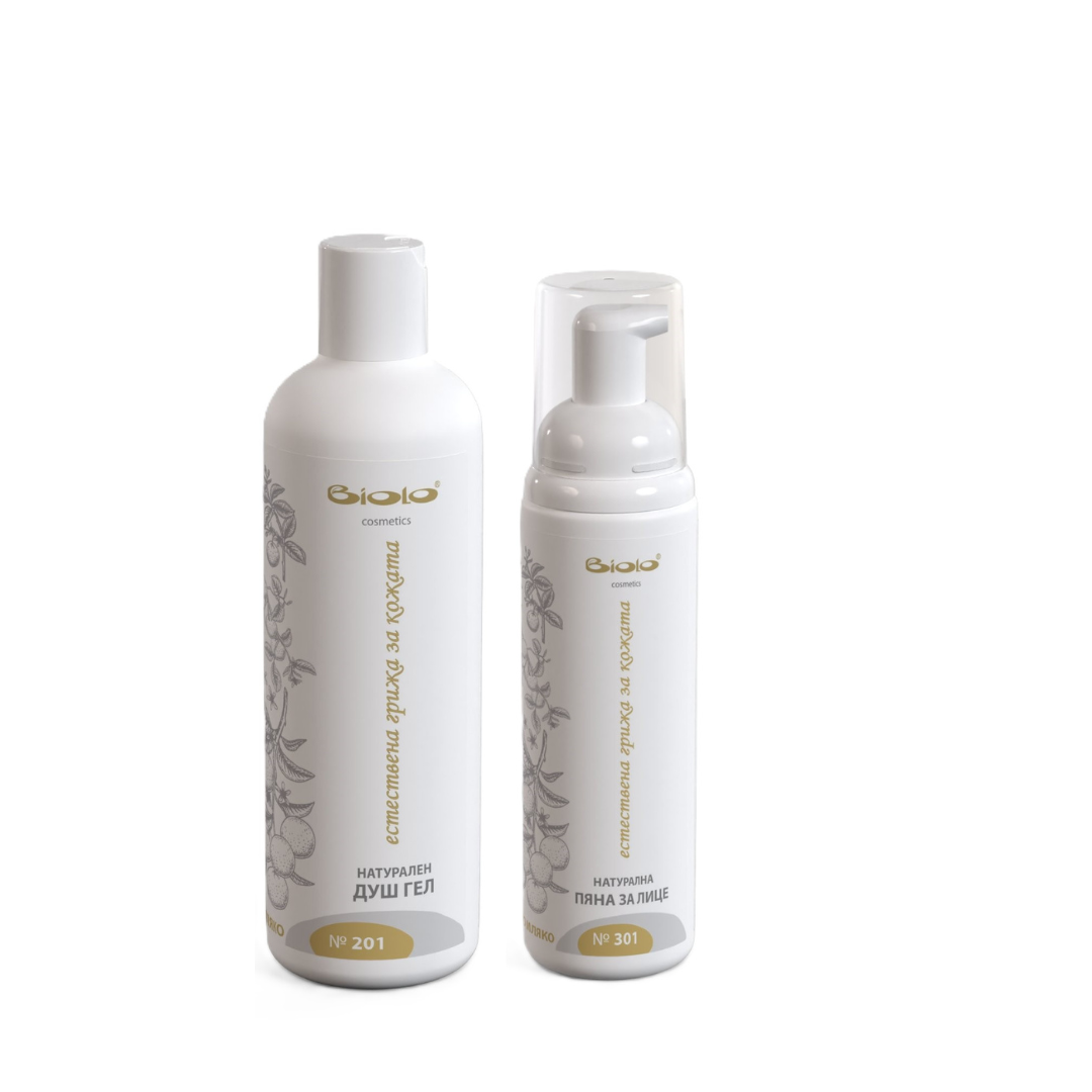 СЕТ: ПЯНА ЗА ЛИЦЕ + ДУШ ГЕЛ С КАМИЛСКО МЛЯКО